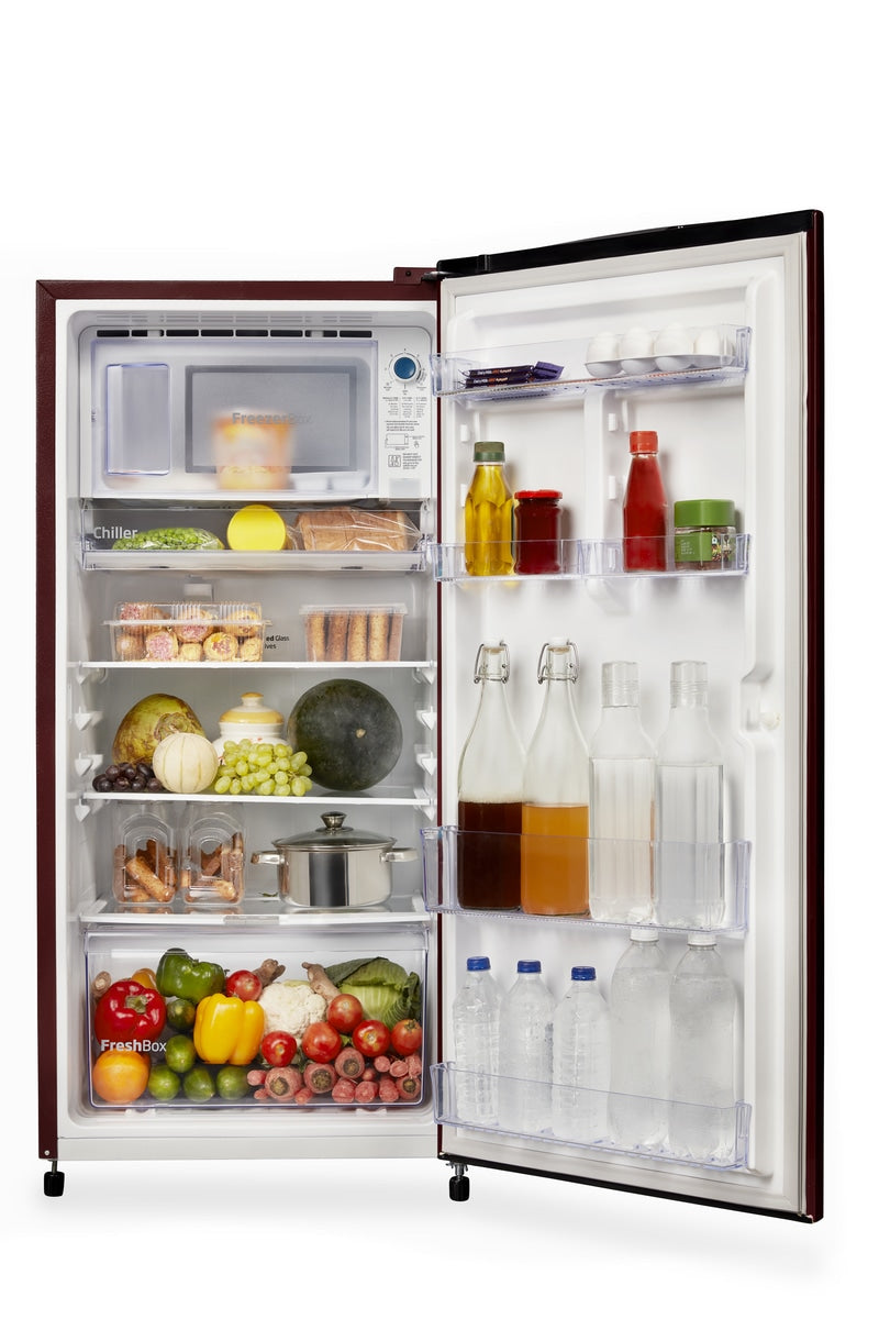 Voltas Beko 183 L, 3 Star, Direct Cool Single Door Refrigerator (Fressia Wine)