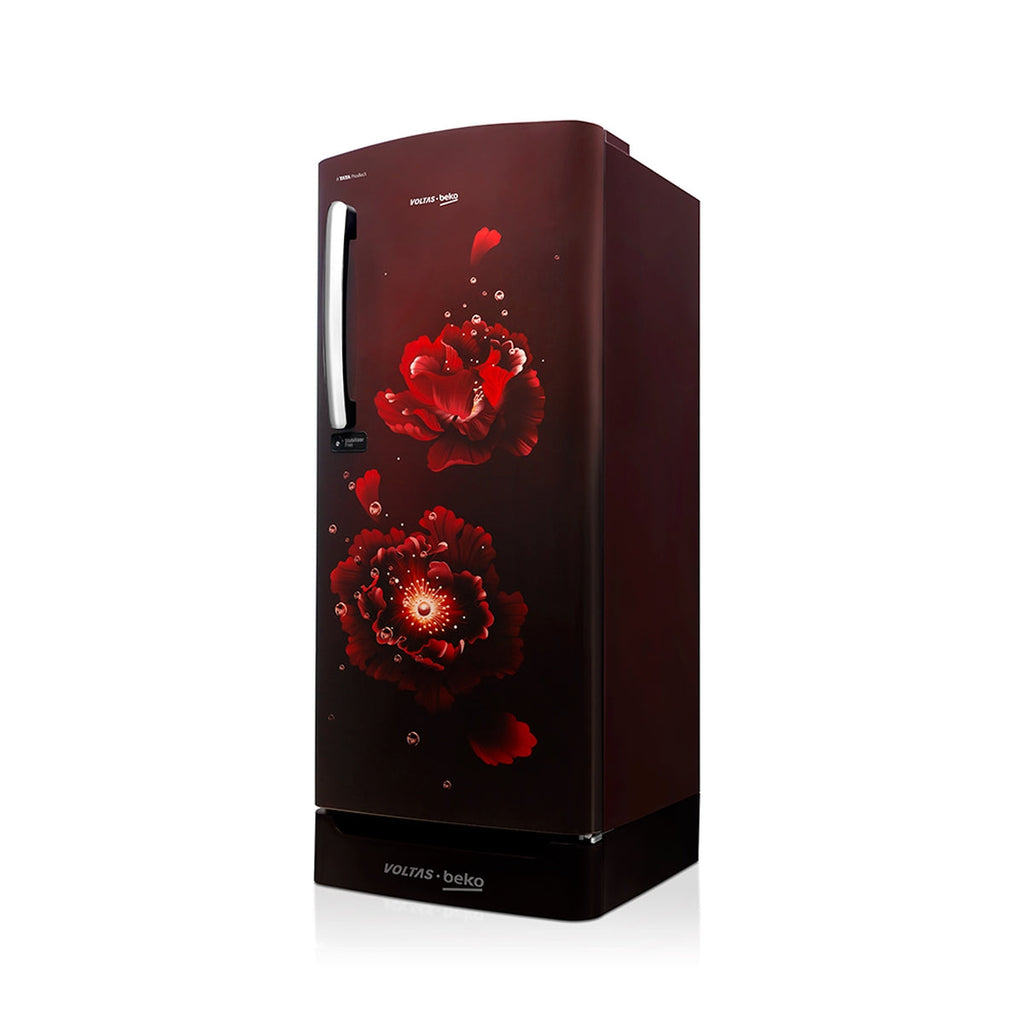 Voltas Beko 183 L, 4 Star, Direct Cool Single Door Refrigerator (Fairy Flower Wine)