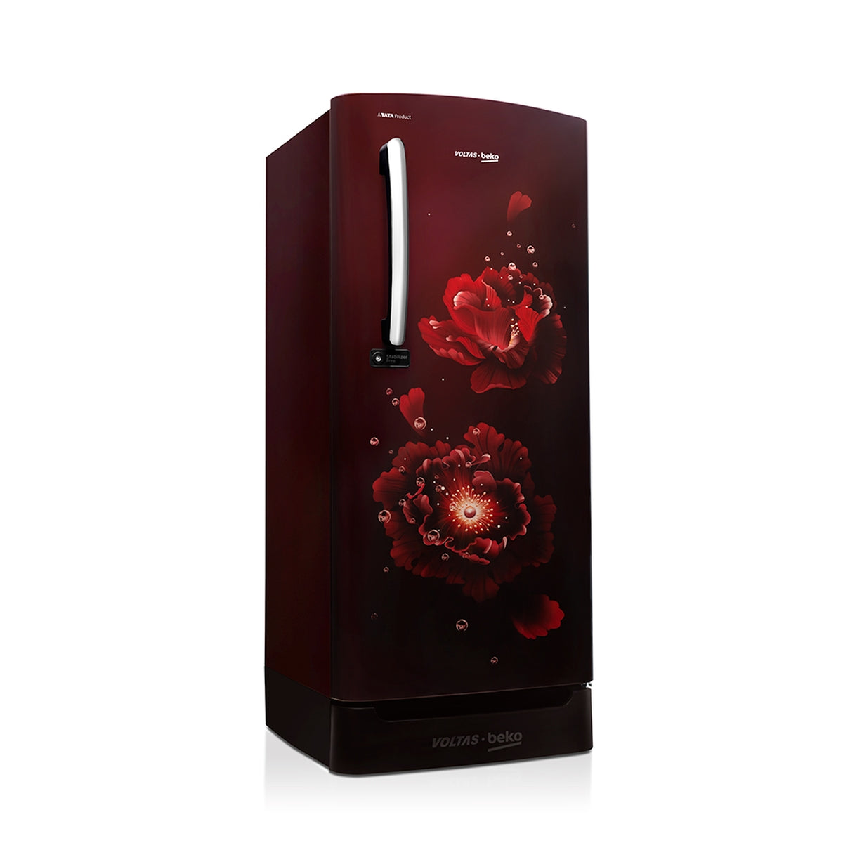 Voltas Beko 183 L, 4 Star, Direct Cool Single Door Refrigerator (Fairy Flower Wine)