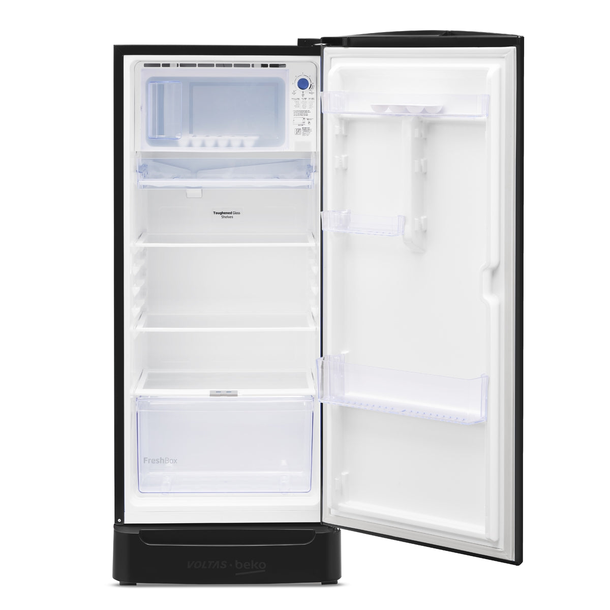 Voltas Beko 183 L, 5 Star, Direct Cool Single Door Refrigerator (Dark Grey)