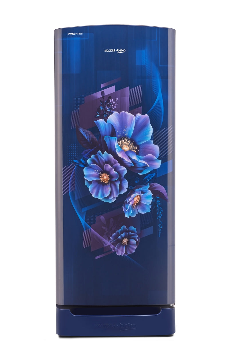 Voltas Beko 228 L, 5 Star, Direct Cool Single Door Refrigerator (Bonita Blue)