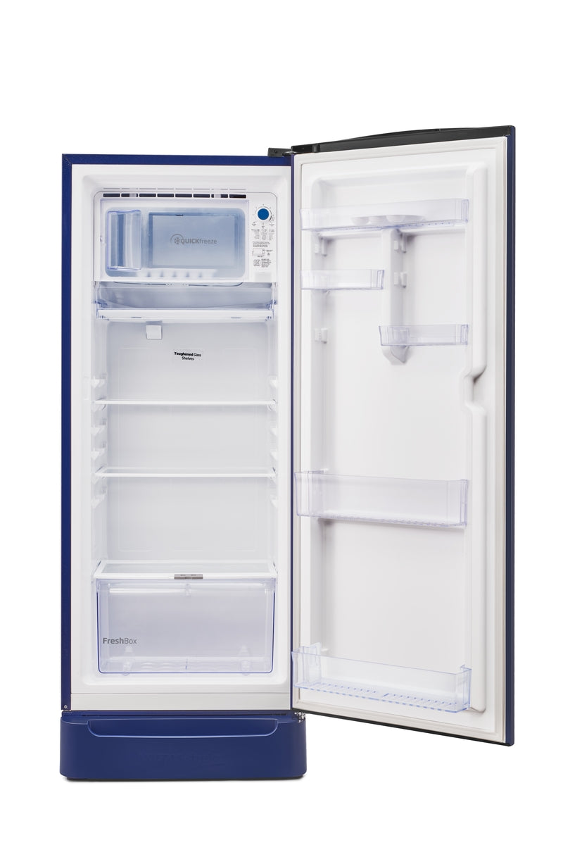 Voltas Beko 228 L, 5 Star, Direct Cool Single Door Refrigerator (Bonita Blue)