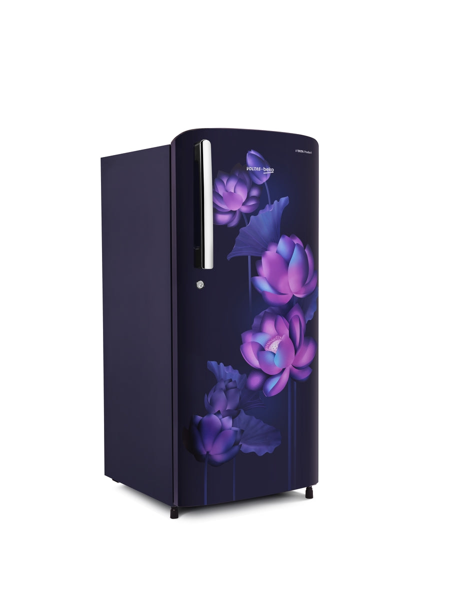 Voltas Beko 175 L, 2 Star, Direct Cool Single Door Refrigerator (Lotus Blue)