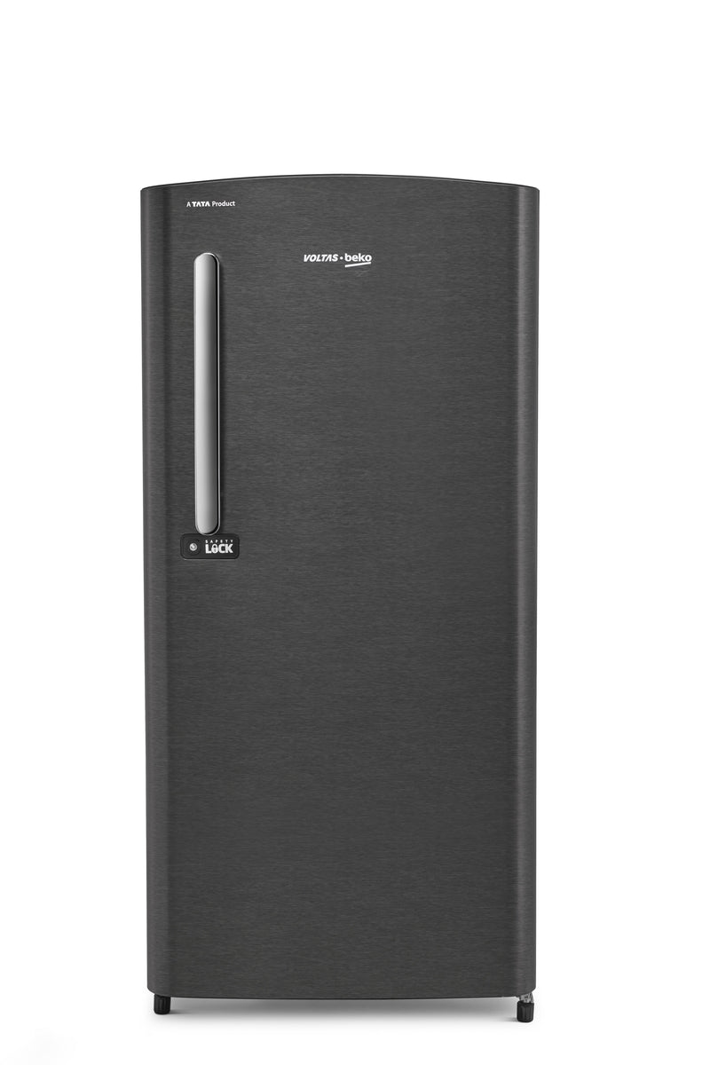 Voltas Beko 230 L, 3 Star, Direct Cool Single Door Refrigerator (Dark Grey)