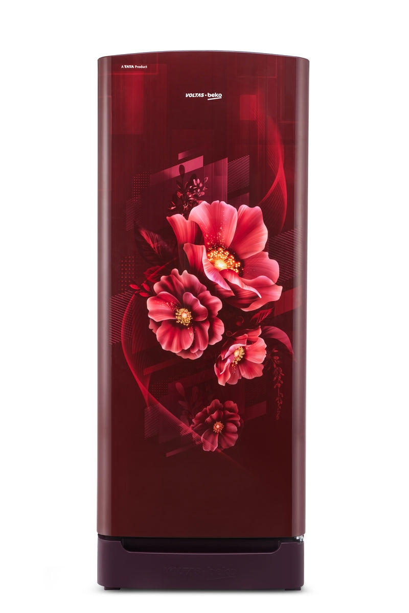 Voltas Beko 183 L, 5 Star, Direct Cool Single Door Refrigerator (Bonita Wine)