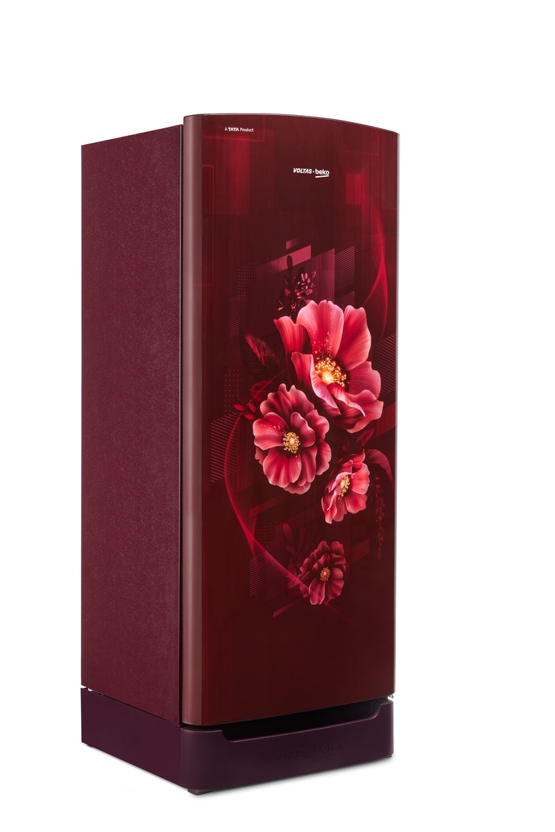 Voltas Beko 185 L, 5 Star, Direct Cool Single Door Refrigerator (Bonita Wine) (RDC220A / W0BWETM000UGD)