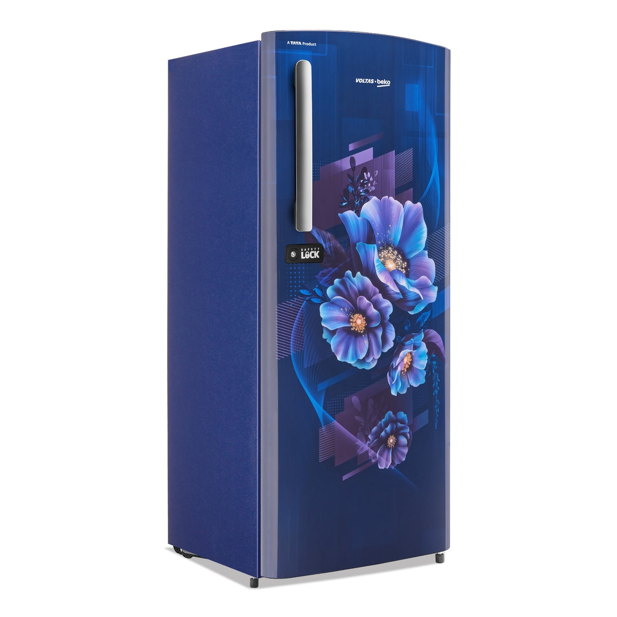 Voltas Beko 185 L, 4 Star, Direct Cool Single Door Refrigerator (Bonita Blue)