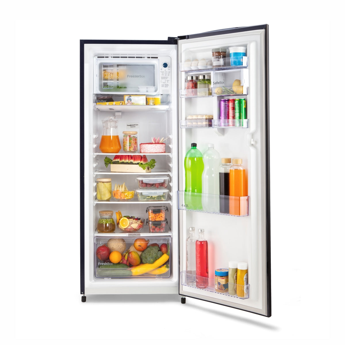 Voltas Beko 185 L, 4 Star, Direct Cool Single Door Refrigerator (Bonita Blue)