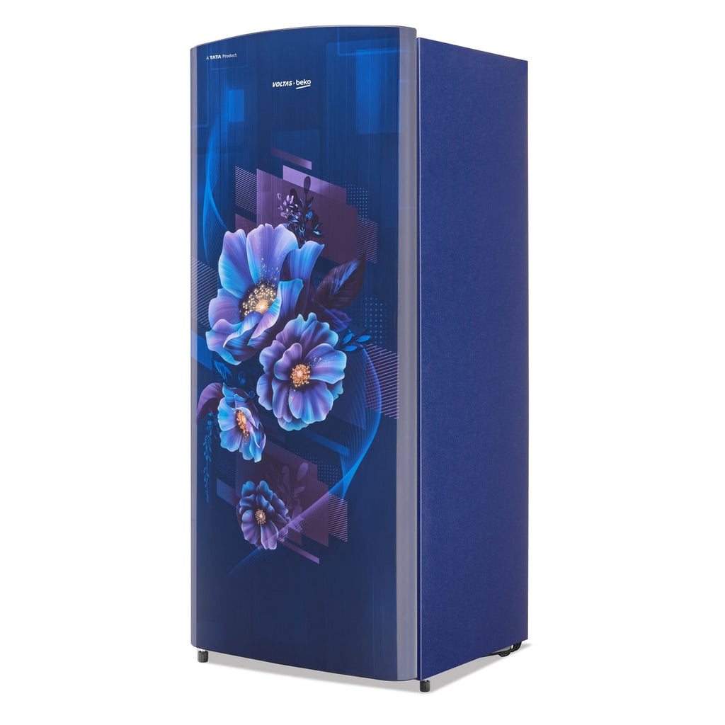 Voltas Beko 183 L, 4 Star, Direct Cool Single Door Refrigerator (Bonita Blue)