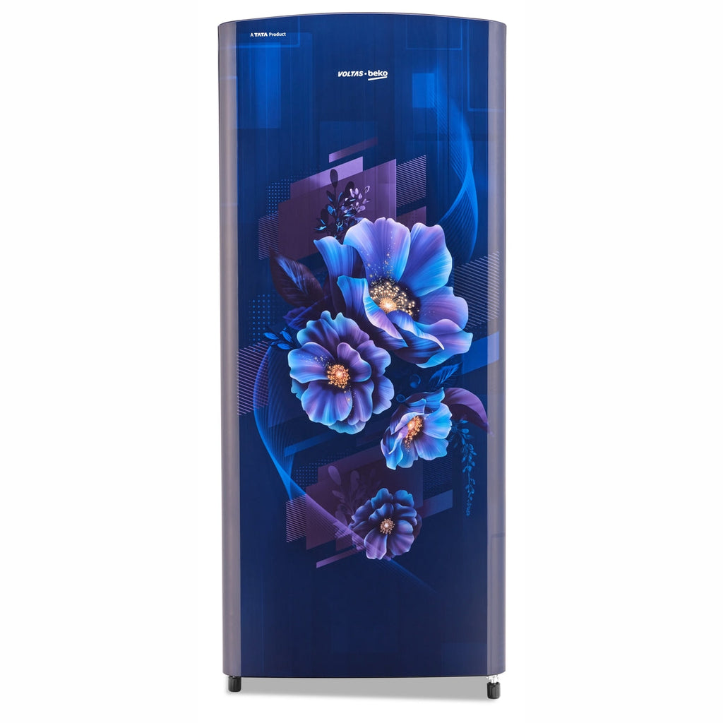 Voltas Beko 183 L, 5 Star, Direct Cool Single Door Refrigerator (Bonita Blue)
