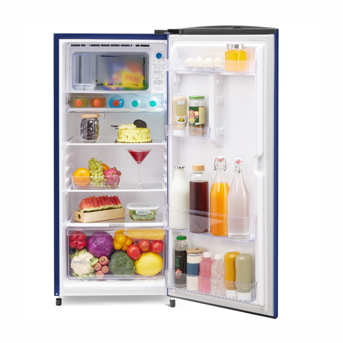 Voltas Beko 183 L, 5 Star, Direct Cool Single Door Refrigerator (Bonita Blue)