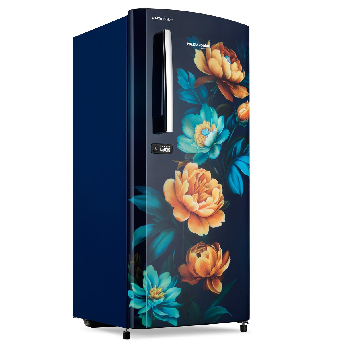 Voltas Beko 185 L, 3 Star, Direct Cool Single Door Refrigerator (Tropical Blue)