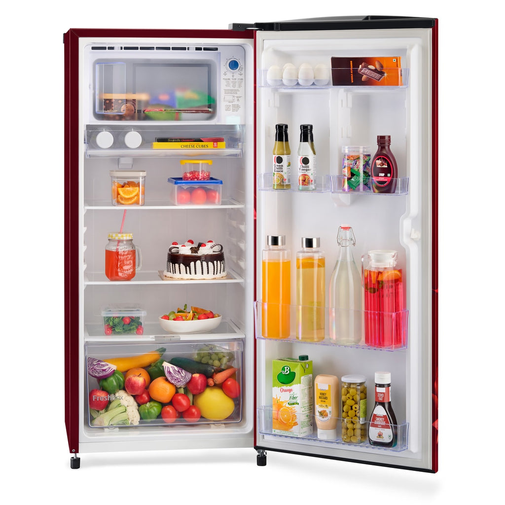 Voltas Beko 185 L, 3 Star, Direct Cool Single Door Refrigerator (Tropical Wine)