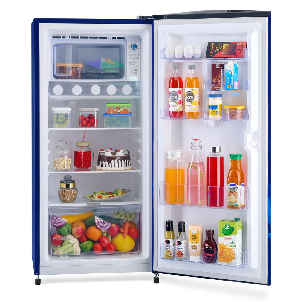 Voltas Beko 185 L, 5 Star, Direct Cool Single Door Refrigerator (Peony Delight Blue)