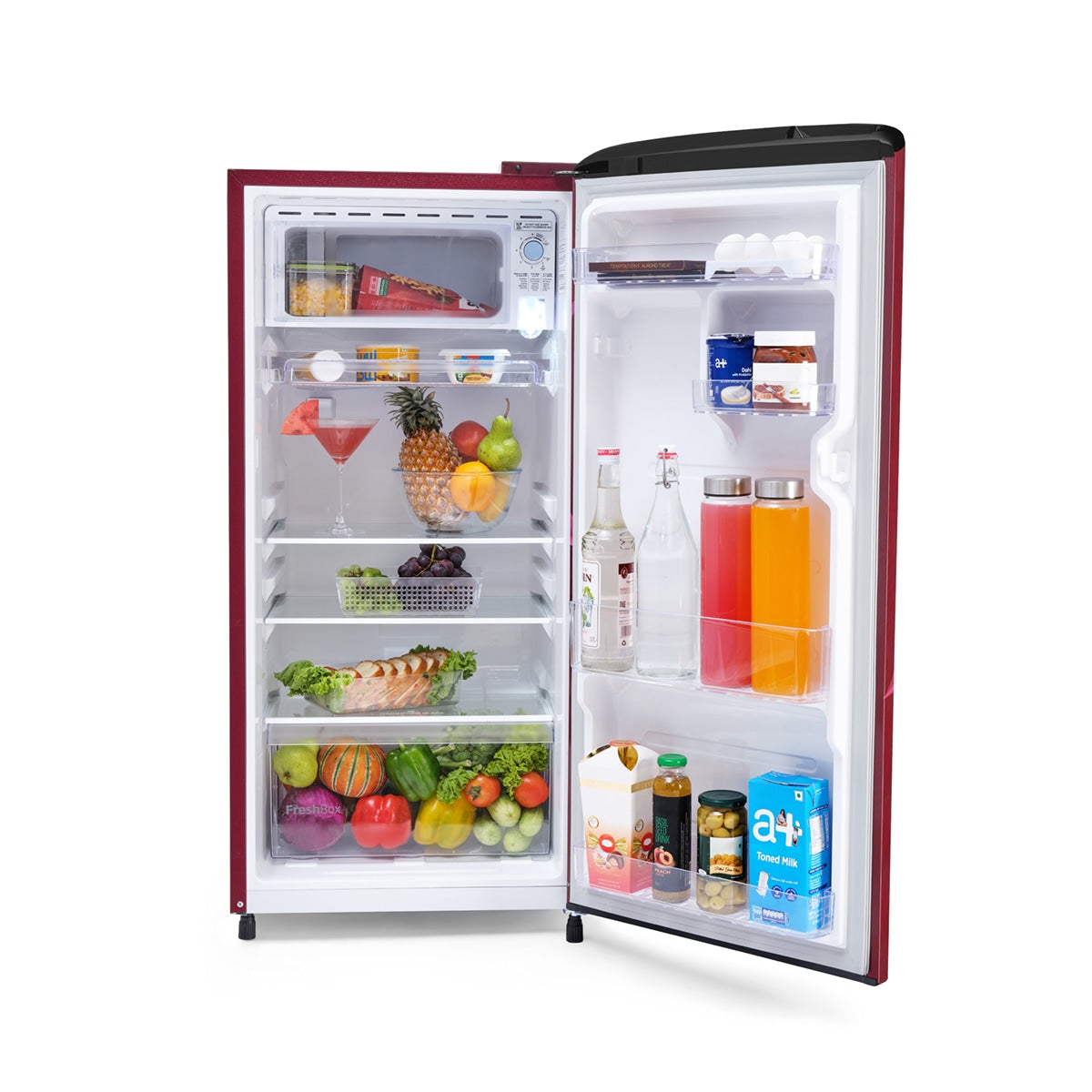 Voltas Beko 175L, 2 Star, Direct Cool Single Door Refrigerator (Opal Wine)