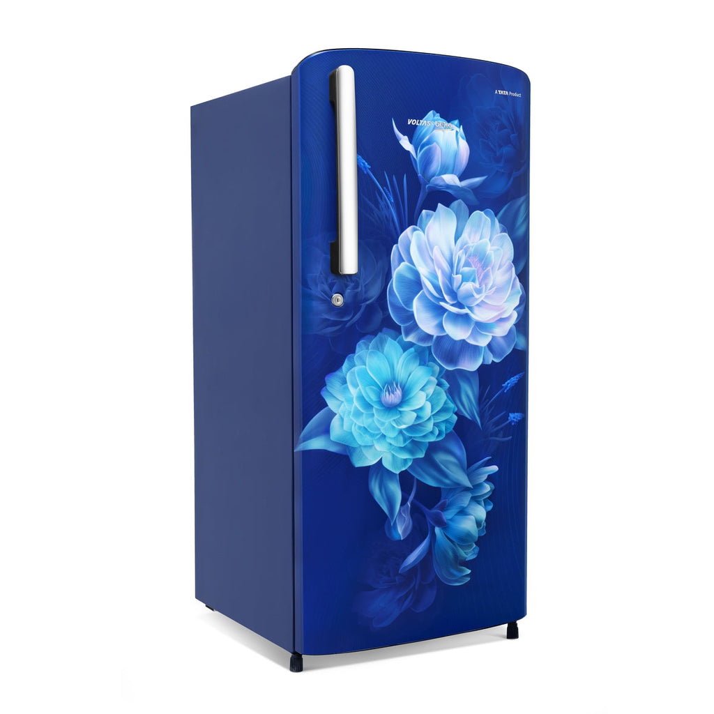 Voltas Beko 175L, 2 Star, Direct Cool Single Door Refrigerator (Opal Blue)