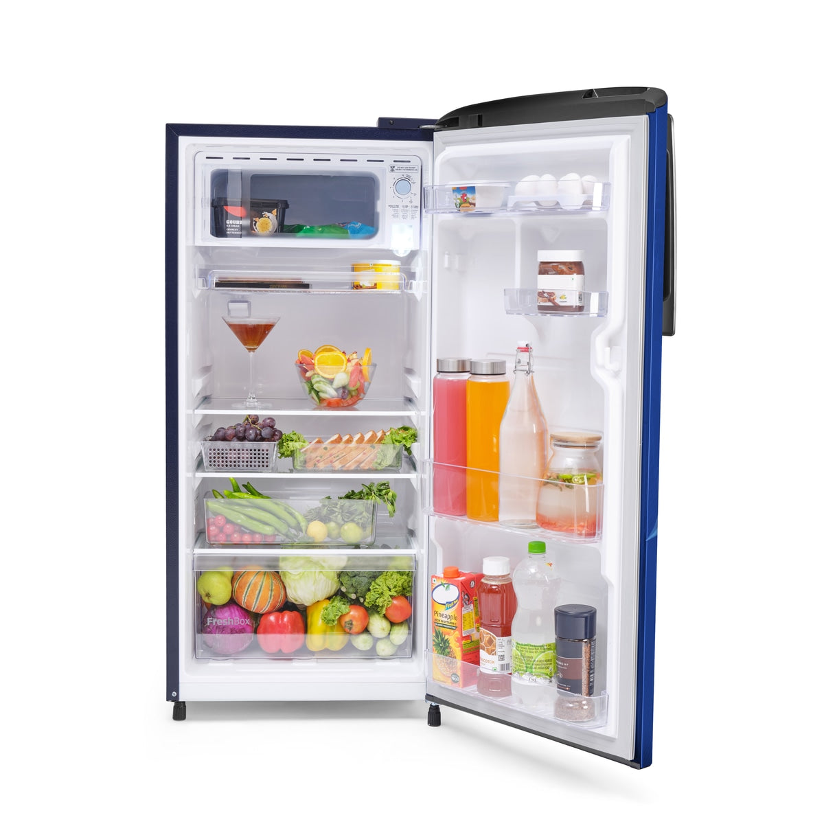 Voltas Beko 175L, 2 Star, Direct Cool Single Door Refrigerator (Opal Blue)