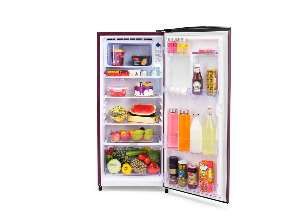Voltas Beko 185L, 3 Star, Direct Cool Single Door Refrigerator (Abby Wine)