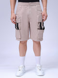 Men's Oat Milk Relaxed Fit Solid Utility Shorts