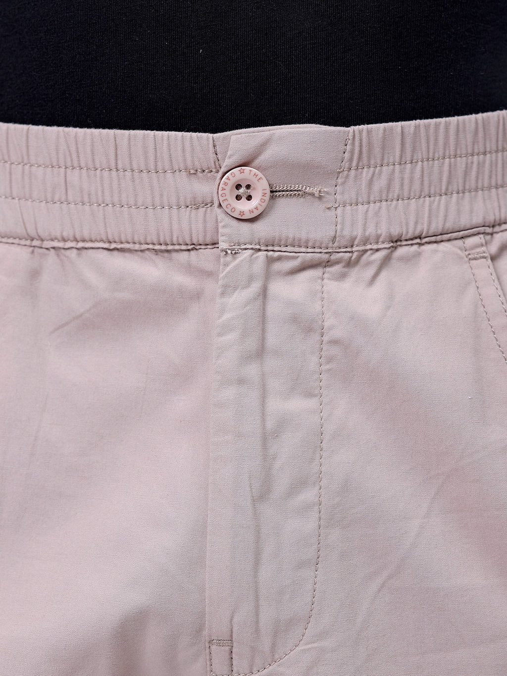 Men's Oat Milk Relaxed Fit Solid Utility Shorts
