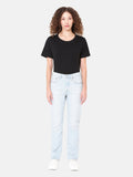 Women's 501 Light Indigo Straight Fit High Rise Jeans