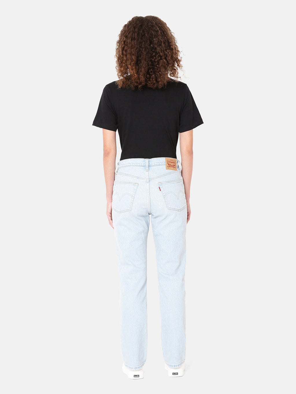 Women's 501 Light Indigo Straight Fit High Rise Jeans