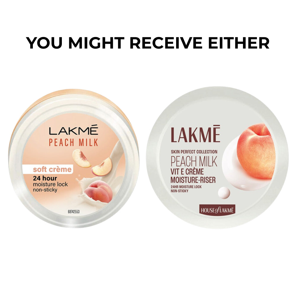 Lakmē Peach Ceramide Moisturizer with Hyaluronic, For Dry Skin, Normal Skin & Sensitive Skin 50g