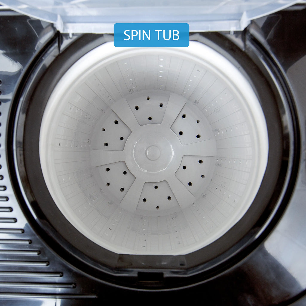 Midea Washing Machine Twin Tub 14 Kg, See Through Glass Lid, Soft Close(MWMSA140GPG(KG)