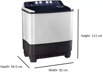 Voltas Beko by A Tata Product 14 kg Semi Automatic Top Load Washing Machine Blue, White (WTT140AGRT)