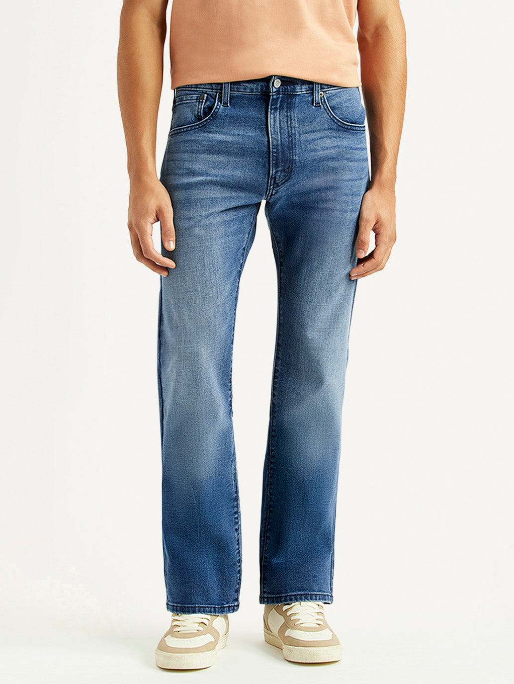Men's 517 Blue Bootcut Fit Hyper Stretch Jeans
