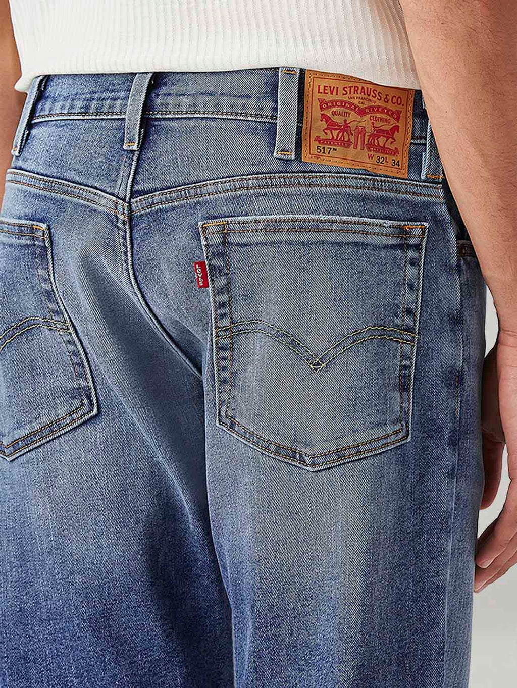 Men's 517 Med Indigo Bootcut Fit Mid Rise Jeans