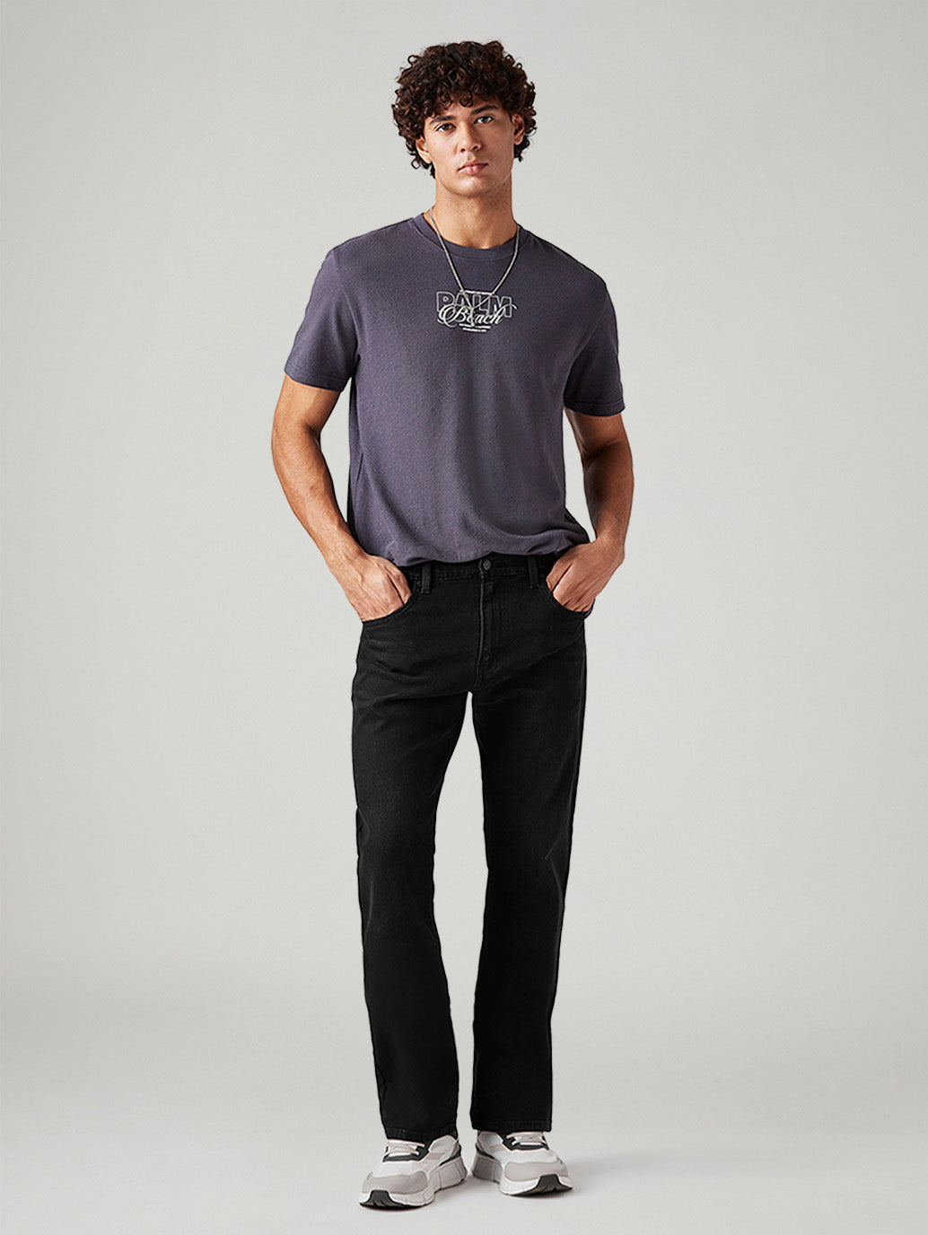 Men's 517 Black Bootcut Fit Mid Rise Jeans