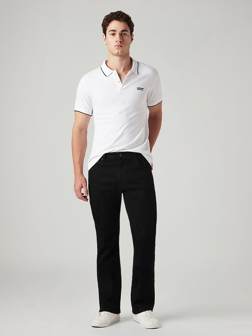 Mens 517 Mid rise Bootcut Fit Cotton Stretch Blend Jeans