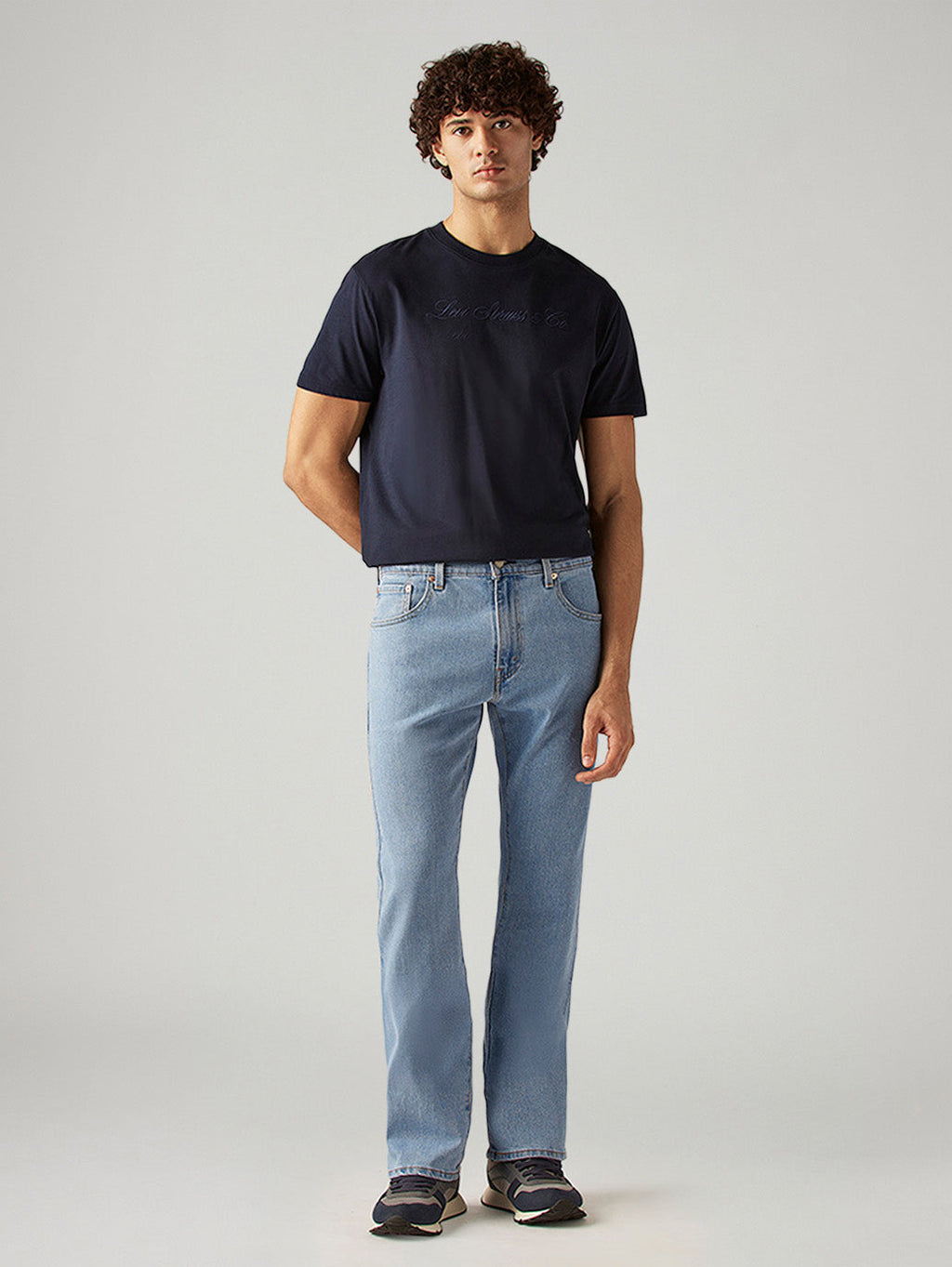 Men's 517 Light Blue Bootcut Fit Mid Rise Jeans