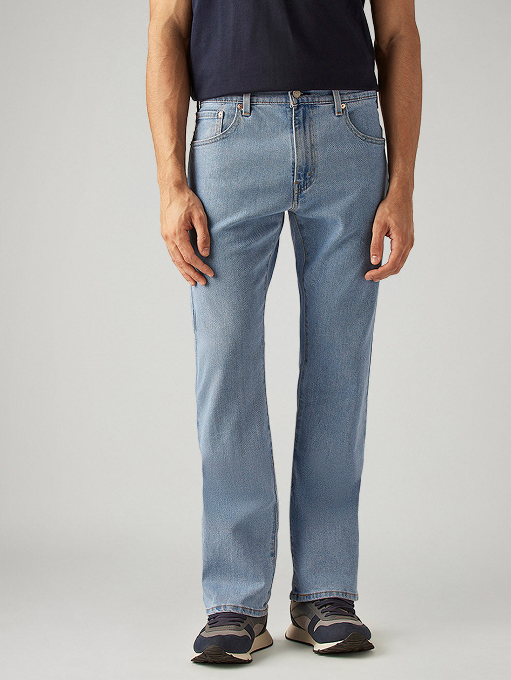 Men's 517 Light Blue Bootcut Fit Mid Rise Jeans