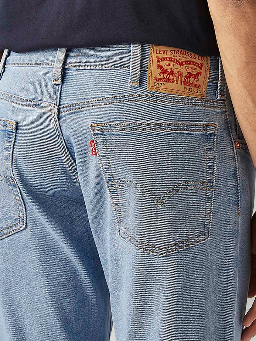 Men's 517 Light Blue Bootcut Fit Mid Rise Jeans