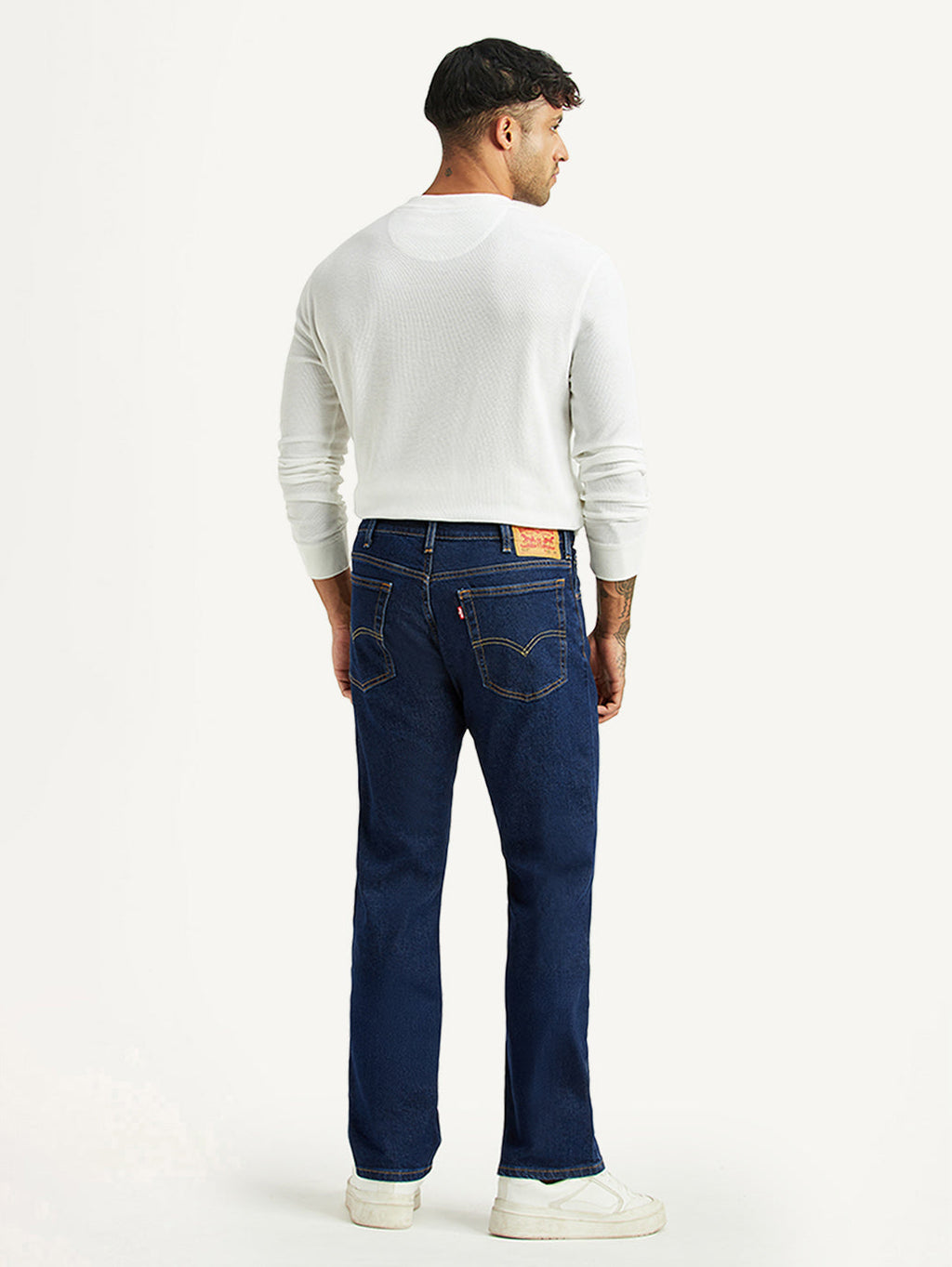 Men's 517 Dark Blue Bootcut Mid Rise Jeans