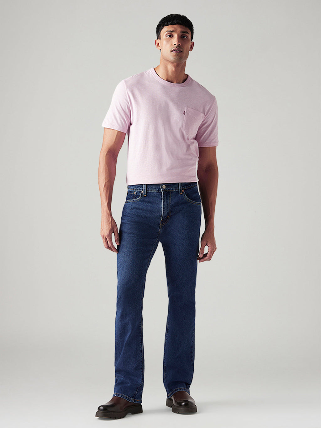 Men's 517 Blue Bootcut Fit Mid Rise Jeans