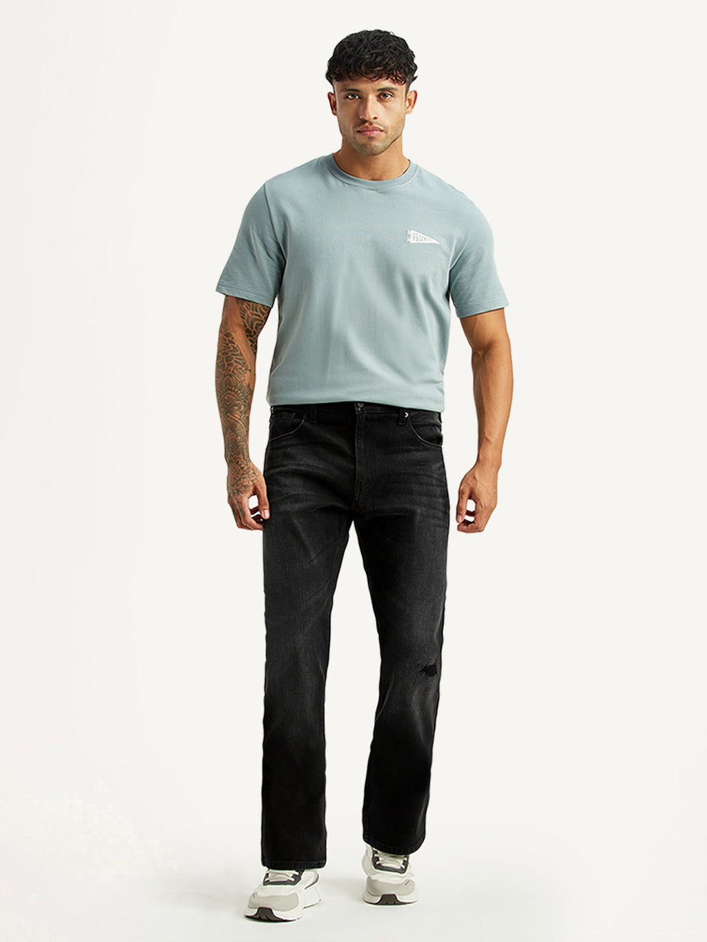 Men's 527 Black Bootcut Fit Hyper Stretch Jeans