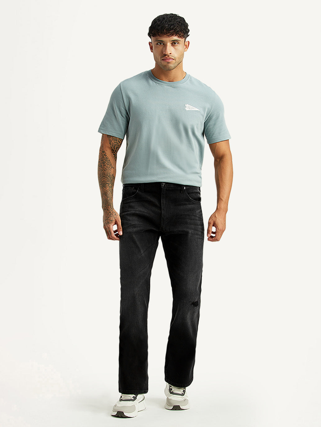 Men's 527 Black Bootcut Fit Hyper Stretch Jeans