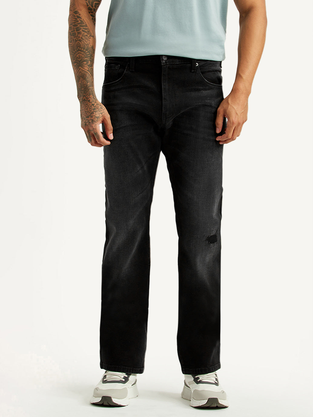 Men's 527 Black Bootcut Fit Hyper Stretch Jeans