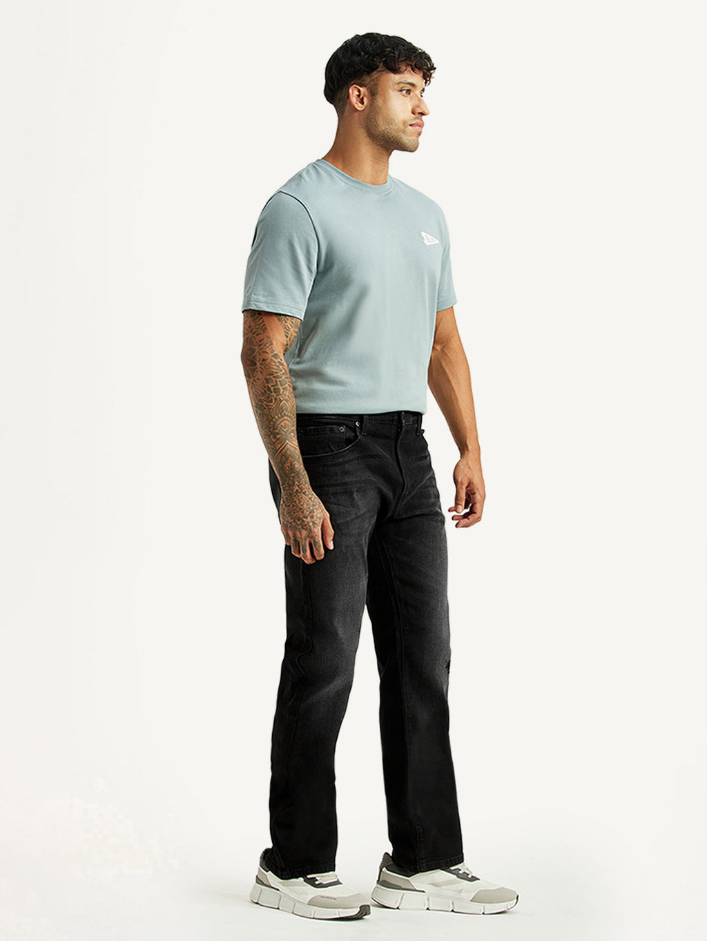 Men's 527 Black Bootcut Fit Hyper Stretch Jeans