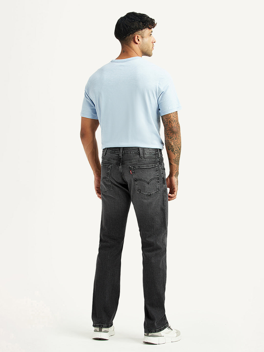 Men's 517 Charcoal Grey Bootcut Mid Rise Jeans