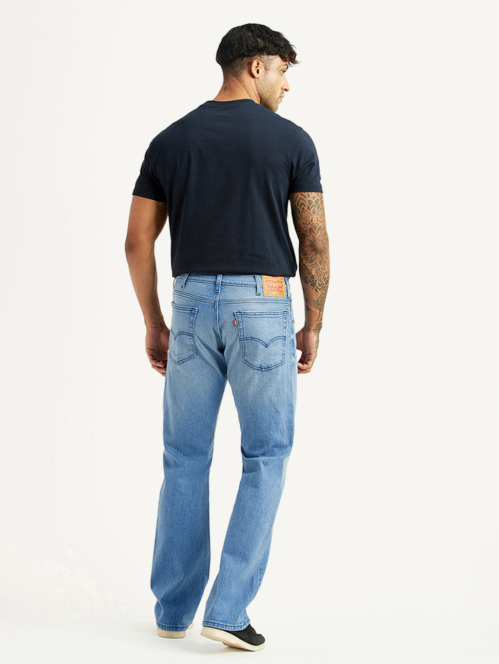 Men's 517 Light Blue Bootcut Mid Rise Jeans