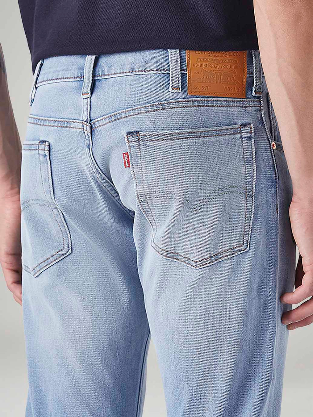 Men's 517 Light Blue Bootcut Fit Mid Rise Hyper Stretch Jeans