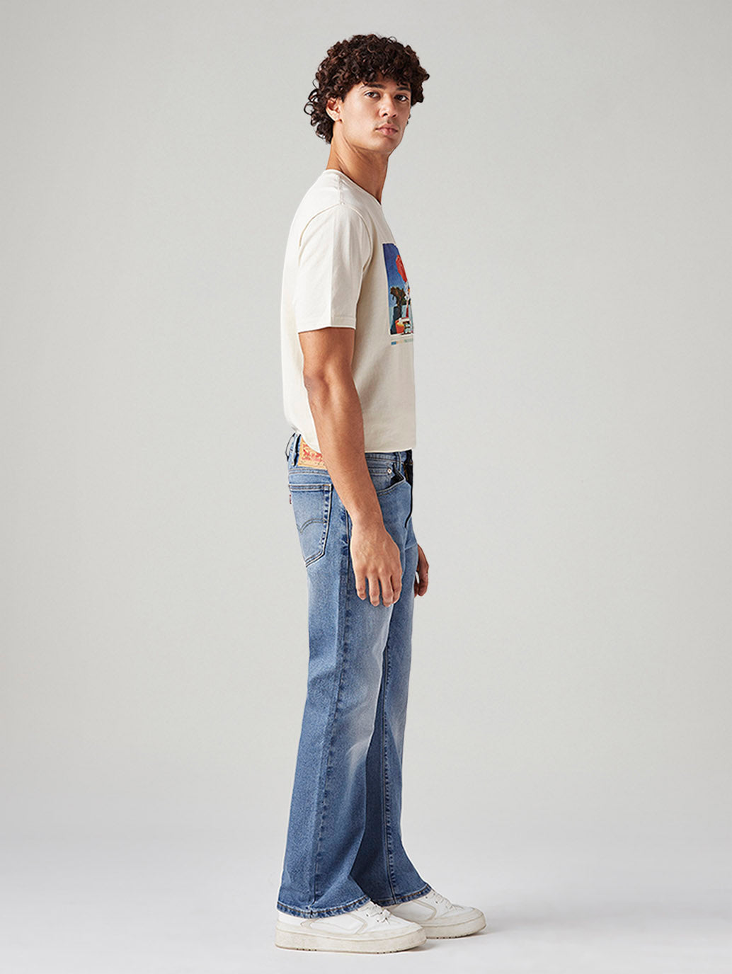 Men's 517 Light Blue Bootcut Fit Mid Rise Jeans