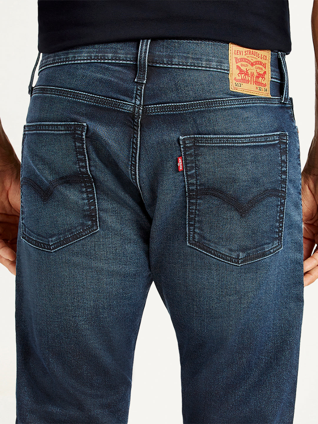 Men's 511 Navy Blue Slim Fit Mid Rise Jeans