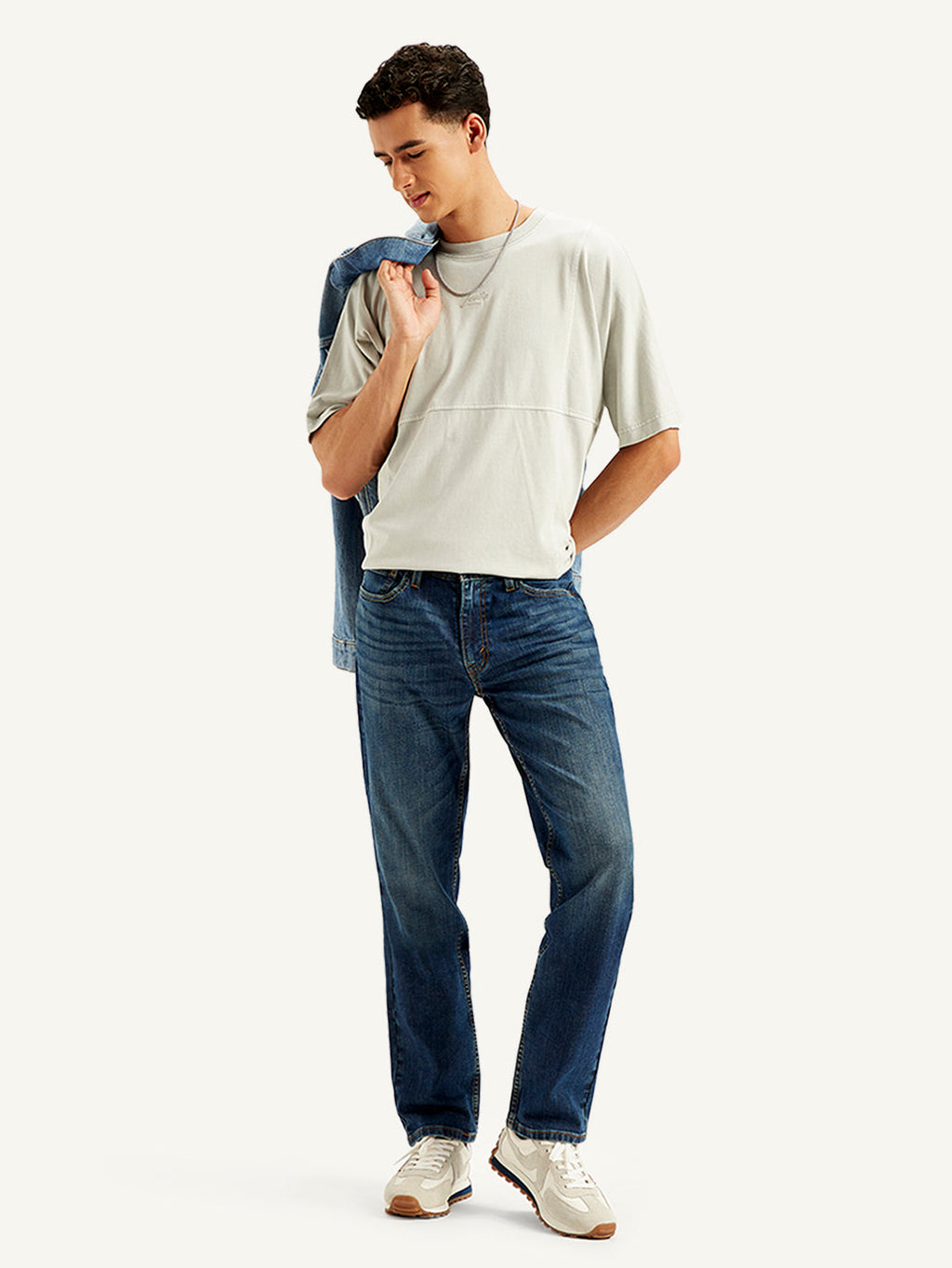 Men's 511 Blue Slim Fit Mid Rise Jeans