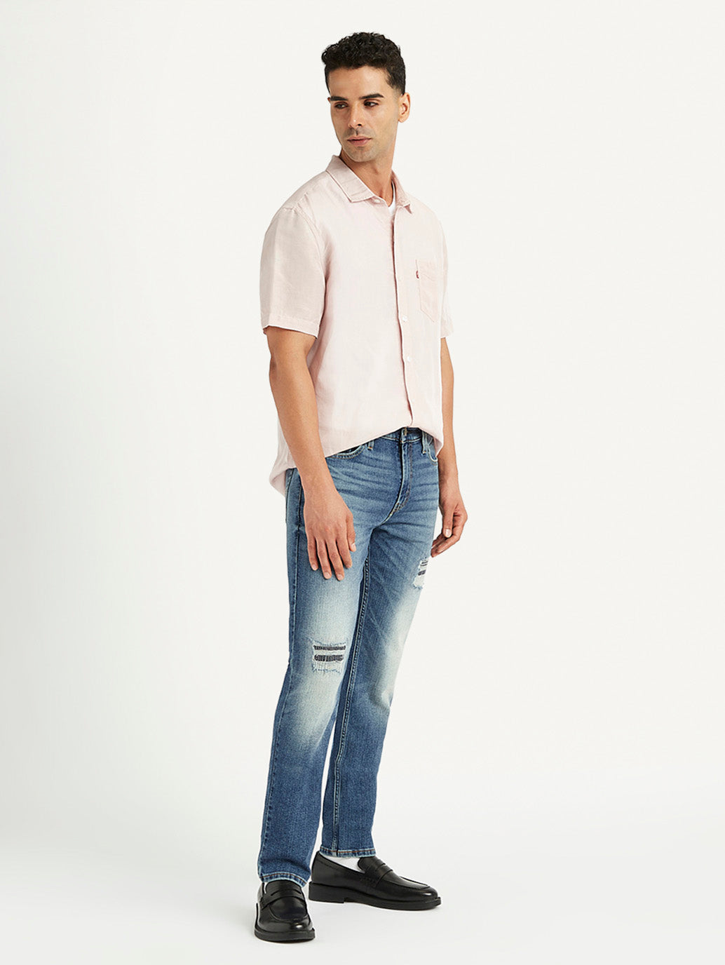Men's 511 Blue Slim Fit Mid Rise Jeans
