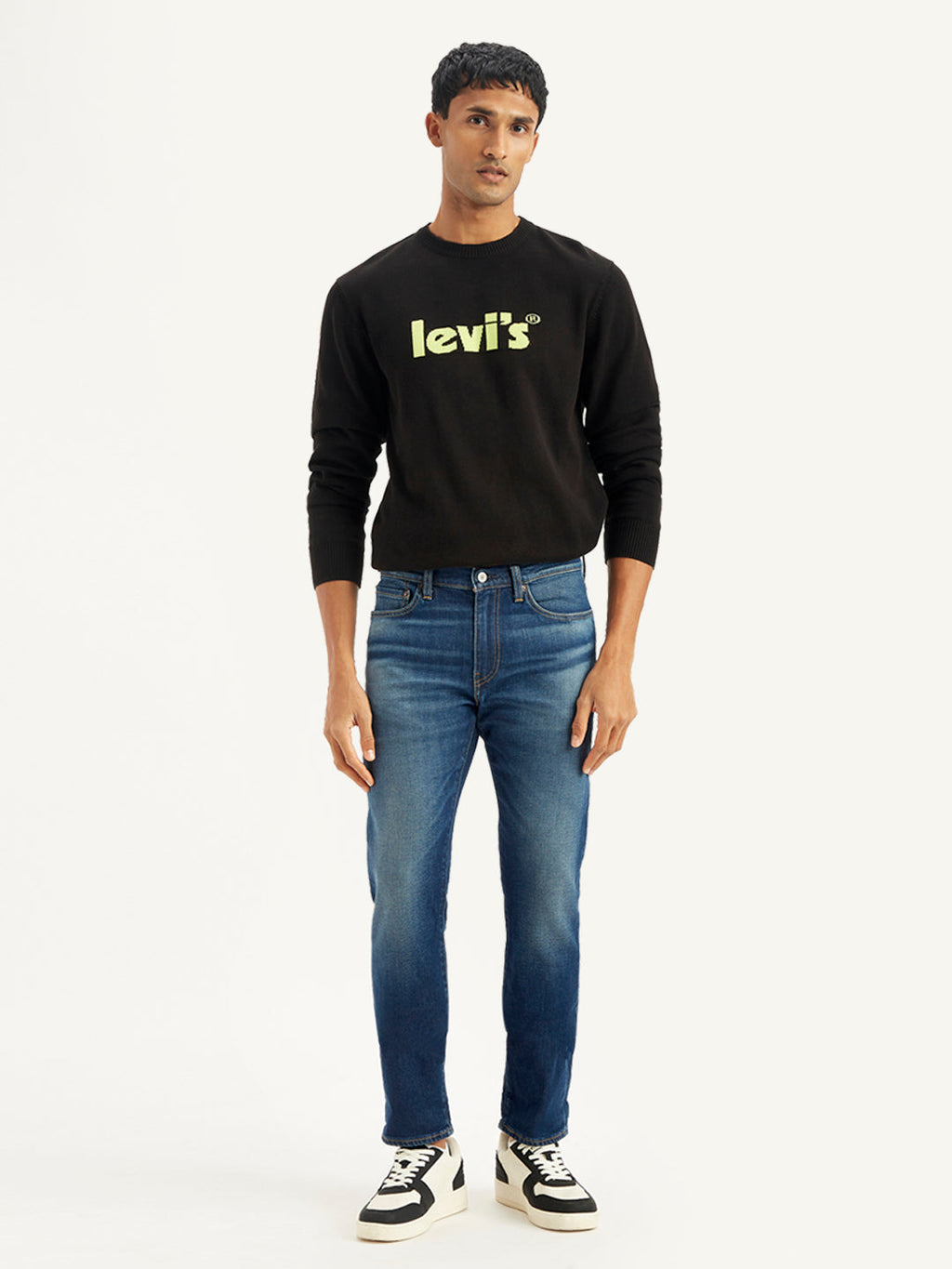 Men's 511 Navy Blue Slim Fit Mid Rise Jeans